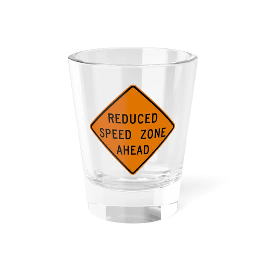 MUTCD-MI CW3-5b (Michigan) (Road Sign) Shot Glass 1.5oz 1.5oz - Go Mug Yourself
