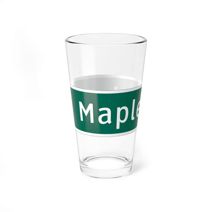 MUTCD-MI D1-1b (Michigan) (Road Sign) Pint Glass 16oz - Go Mug Yourself