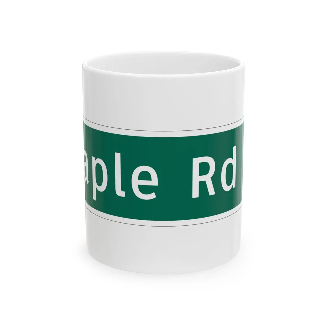 MUTCD-MI D1-1b (Michigan) (Road Sign) White Coffee Mug 11oz - Go Mug Yourself