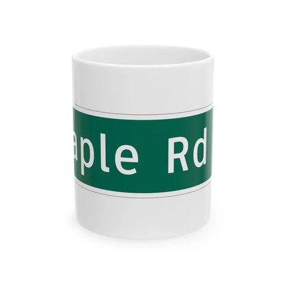 MUTCD-MI D1-1b (Michigan) (Road Sign) White Coffee Mug 11oz - Go Mug Yourself