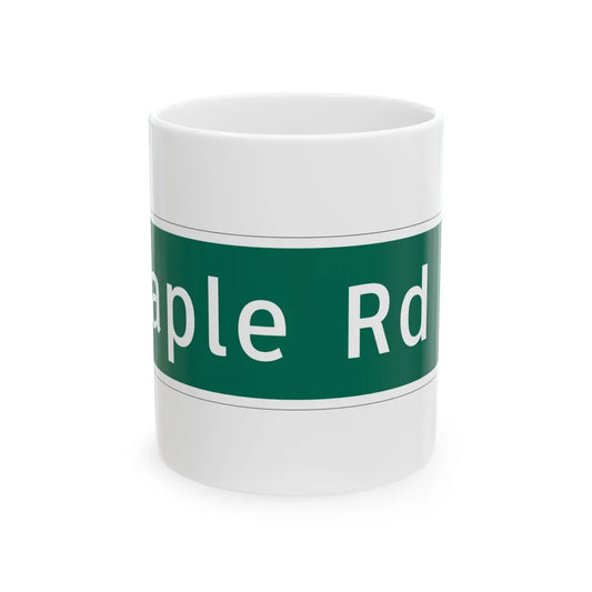 MUTCD-MI D1-1b (Michigan) (Road Sign) White Coffee Mug 11oz - Go Mug Yourself