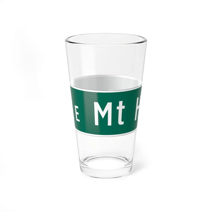 MUTCD-MI D3-1 (Michigan) (Road Sign) Pint Glass 16oz - Go Mug Yourself