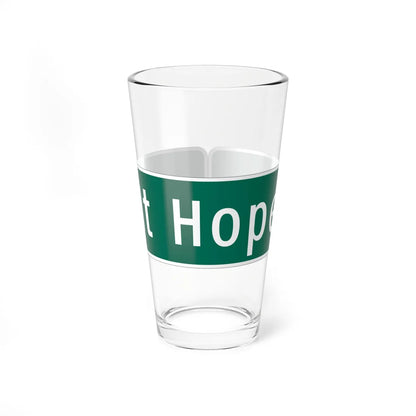 MUTCD-MI D3-1 (Michigan) (Road Sign) Pint Glass 16oz - Go Mug Yourself