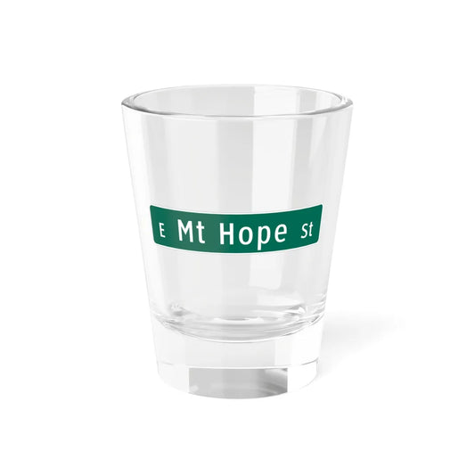 MUTCD-MI D3-1 (Michigan) (Road Sign) Shot Glass 1.5oz 1.5oz - Go Mug Yourself
