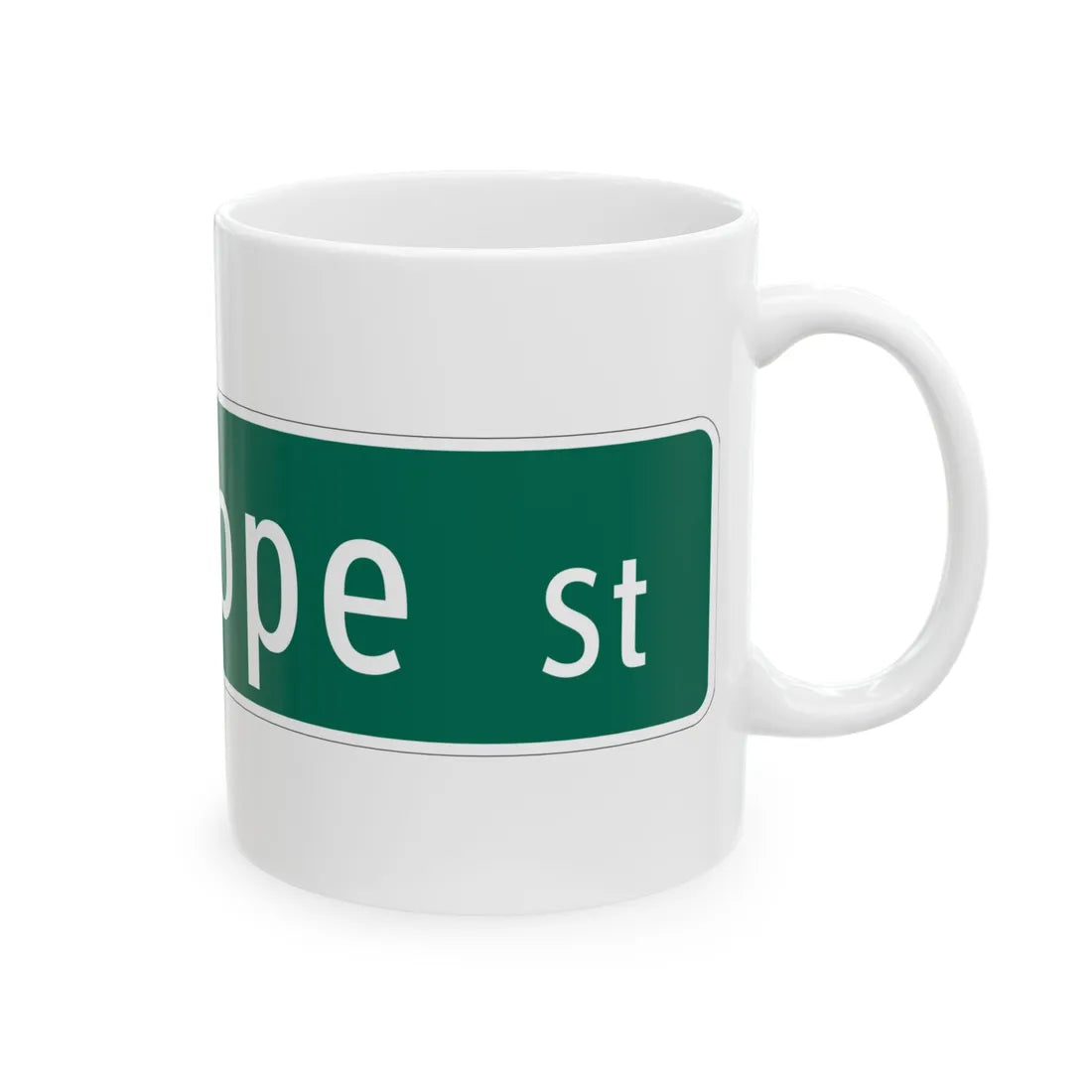 MUTCD-MI D3-1 (Michigan) (Road Sign) White Coffee Mug - Go Mug Yourself