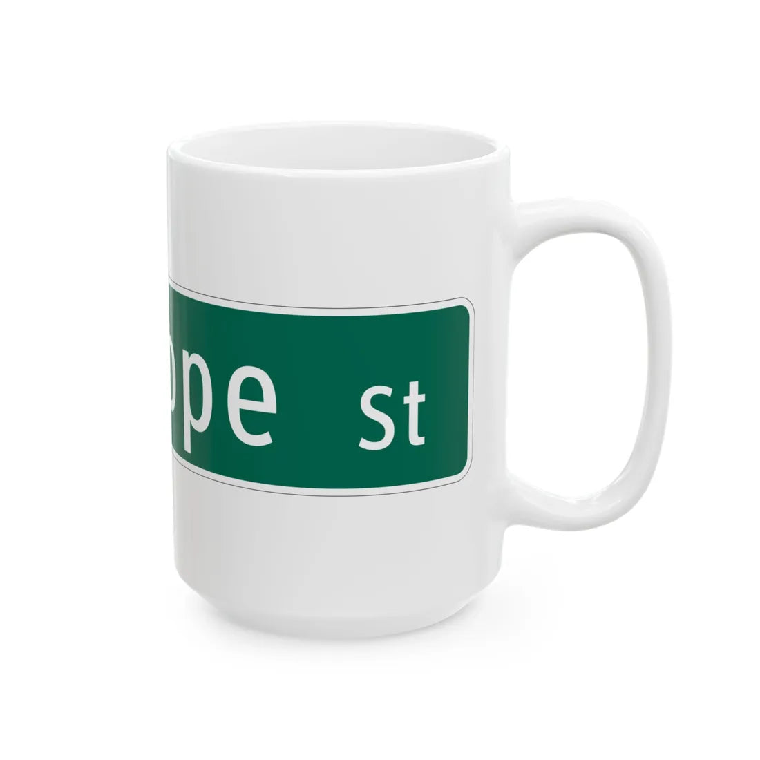 MUTCD-MI D3-1 (Michigan) (Road Sign) White Coffee Mug - Go Mug Yourself