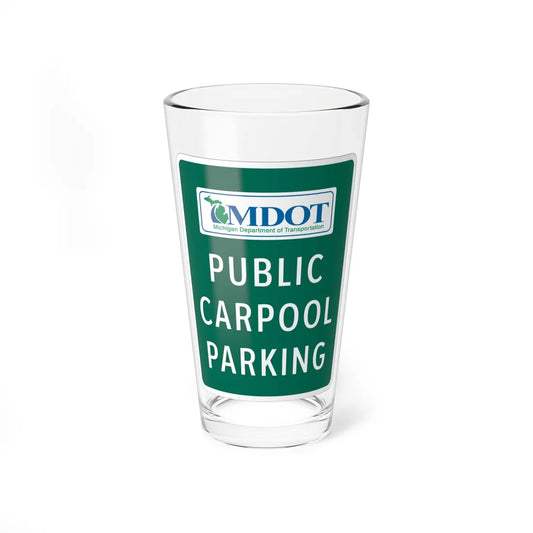 MUTCD-MI D4-4 (Michigan) (Road Sign) Pint Glass 16oz 16oz - Go Mug Yourself