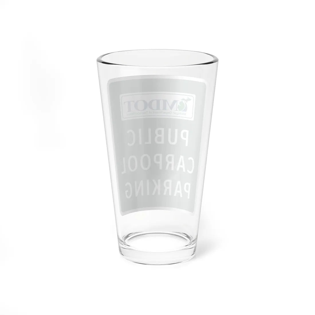 MUTCD-MI D4-4 (Michigan) (Road Sign) Pint Glass 16oz - Go Mug Yourself