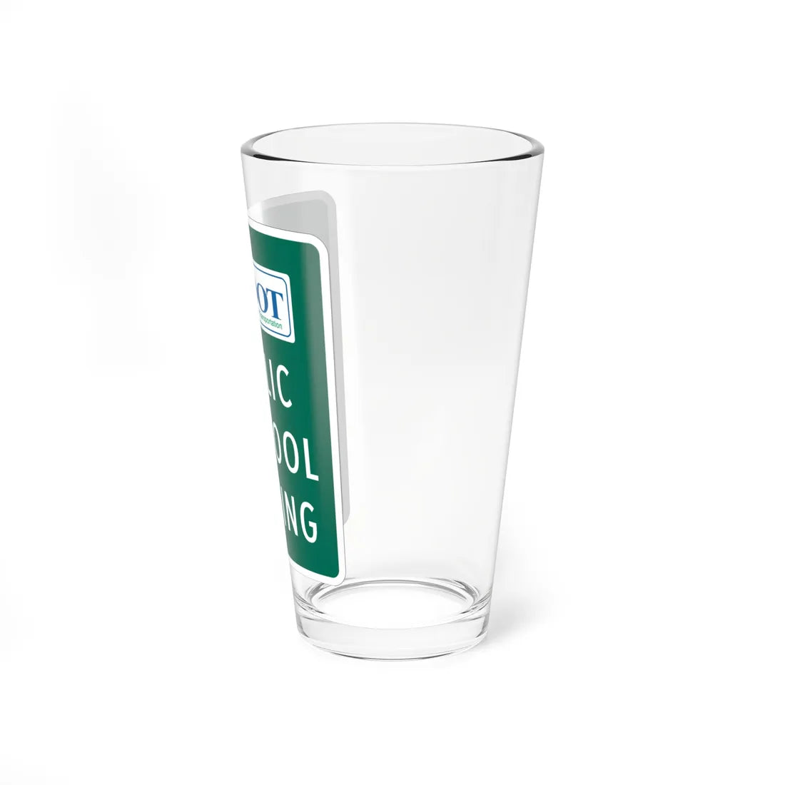 MUTCD-MI D4-4 (Michigan) (Road Sign) Pint Glass 16oz - Go Mug Yourself
