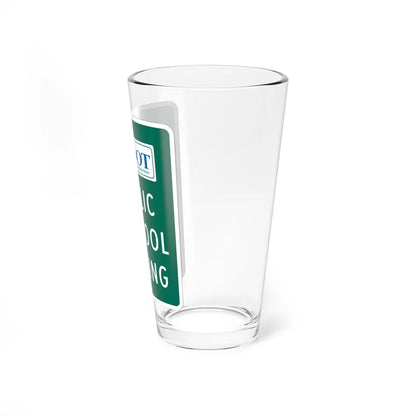 MUTCD-MI D4-4 (Michigan) (Road Sign) Pint Glass 16oz - Go Mug Yourself