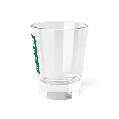 MUTCD-MI D4-4 (Michigan) (Road Sign) Shot Glass 1.5oz - Go Mug Yourself