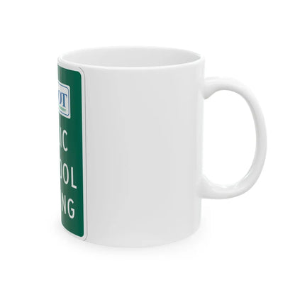 MUTCD-MI D4-4 (Michigan) (Road Sign) White Coffee Mug - Go Mug Yourself