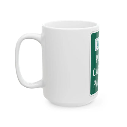 MUTCD-MI D4-4 (Michigan) (Road Sign) White Coffee Mug - Go Mug Yourself
