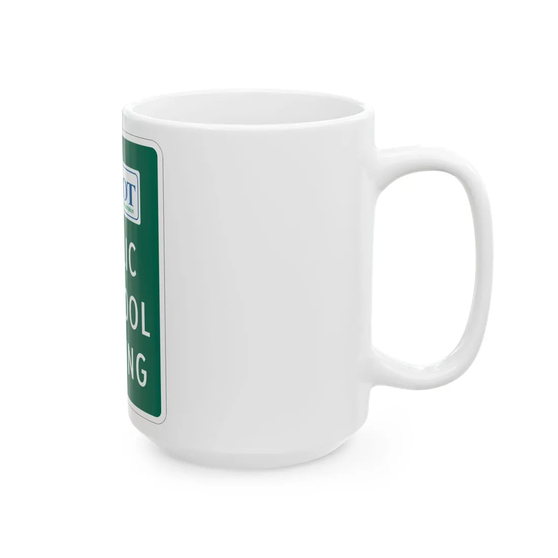 MUTCD-MI D4-4 (Michigan) (Road Sign) White Coffee Mug - Go Mug Yourself