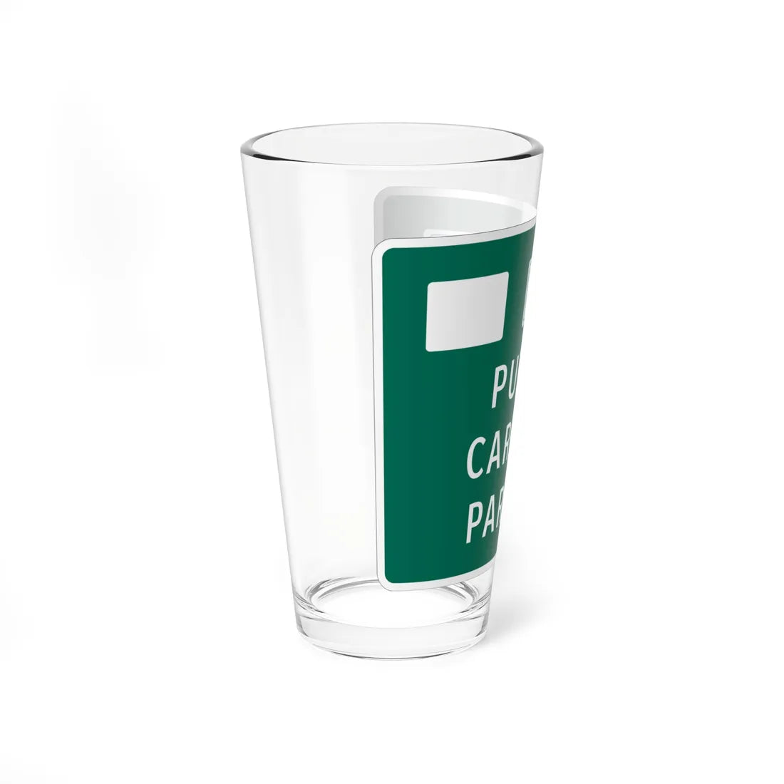 MUTCD-MI D4-4a (Michigan) (Road Sign) Pint Glass 16oz - Go Mug Yourself