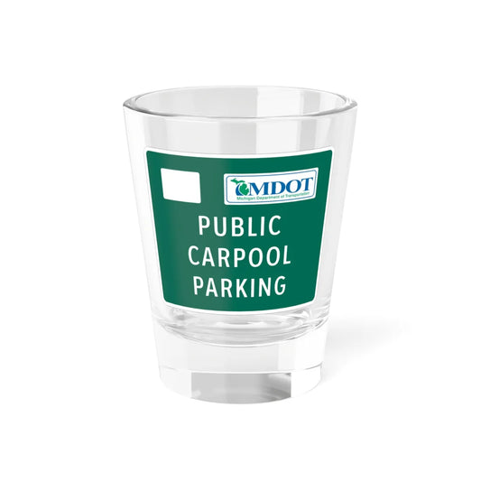 MUTCD-MI D4-4a (Michigan) (Road Sign) Shot Glass 1.5oz 1.5oz - Go Mug Yourself