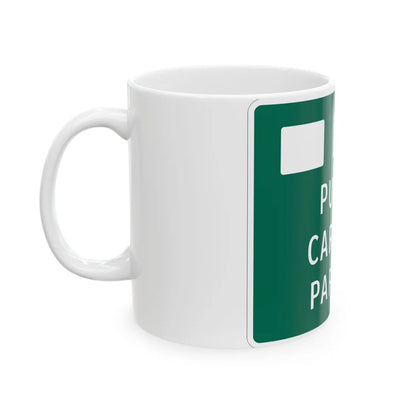 MUTCD-MI D4-4a (Michigan) (Road Sign) White Coffee Mug - Go Mug Yourself