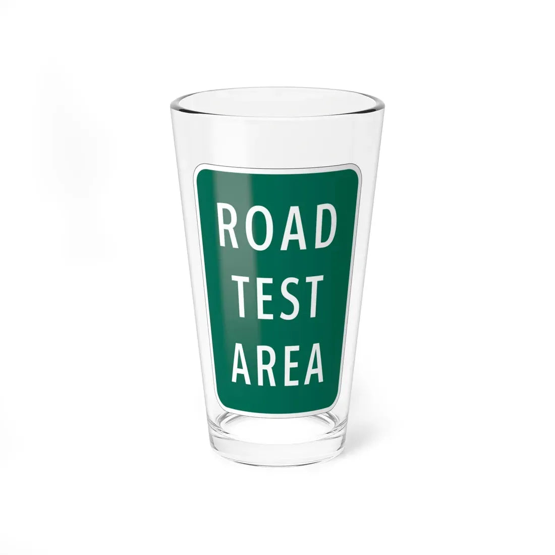 MUTCD-MI I16-1 (Michigan) (Road Sign) Pint Glass 16oz 16oz - Go Mug Yourself