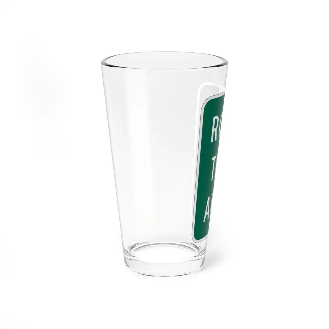 MUTCD-MI I16-1 (Michigan) (Road Sign) Pint Glass 16oz - Go Mug Yourself