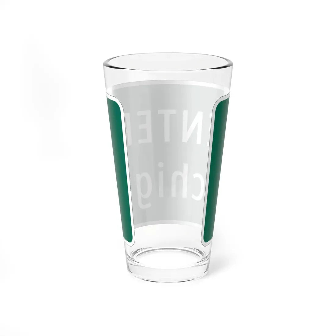 MUTCD-MI I2-1 (Michigan) (Road Sign) Pint Glass 16oz - Go Mug Yourself