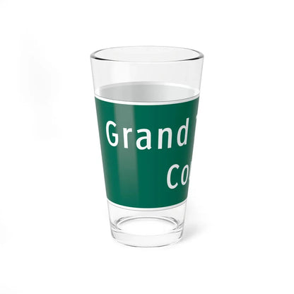 MUTCD-MI I2-2 (Michigan) (Road Sign) Pint Glass 16oz - Go Mug Yourself