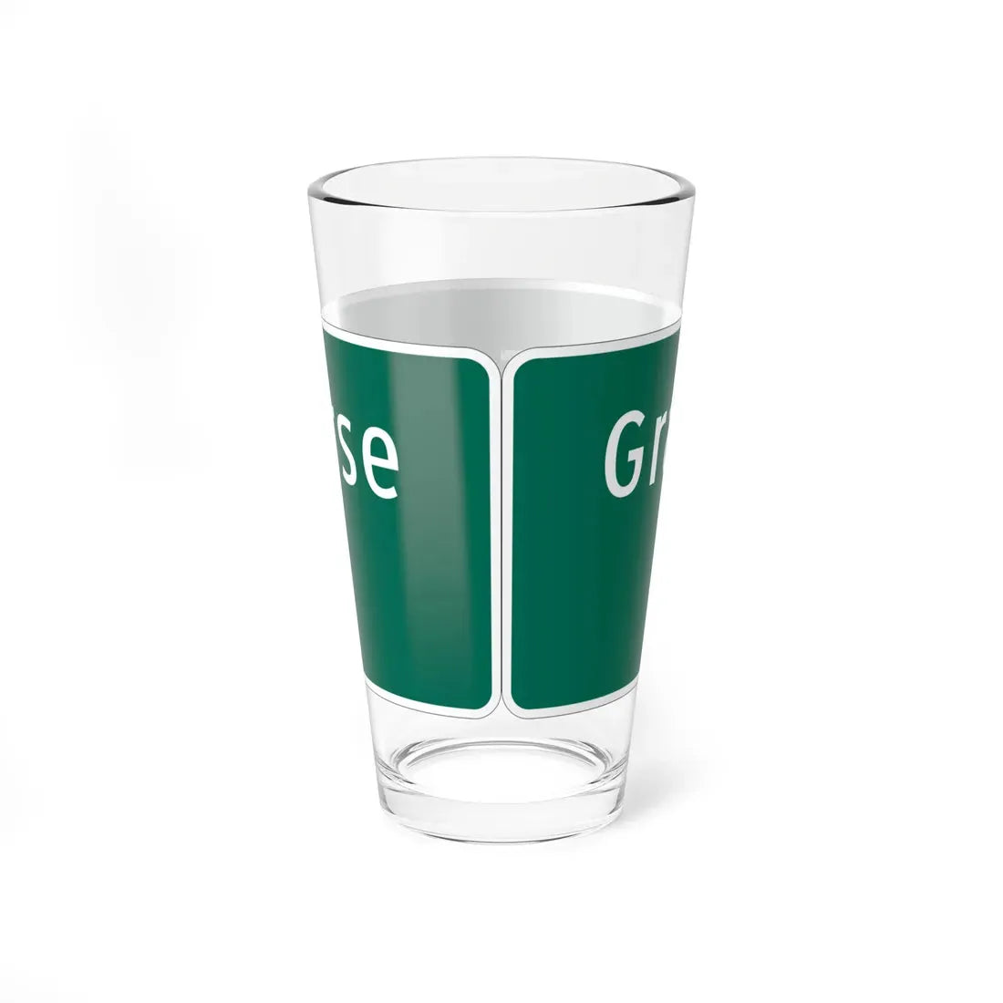MUTCD-MI I2-2 (Michigan) (Road Sign) Pint Glass 16oz - Go Mug Yourself