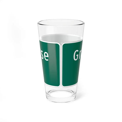 MUTCD-MI I2-2 (Michigan) (Road Sign) Pint Glass 16oz - Go Mug Yourself