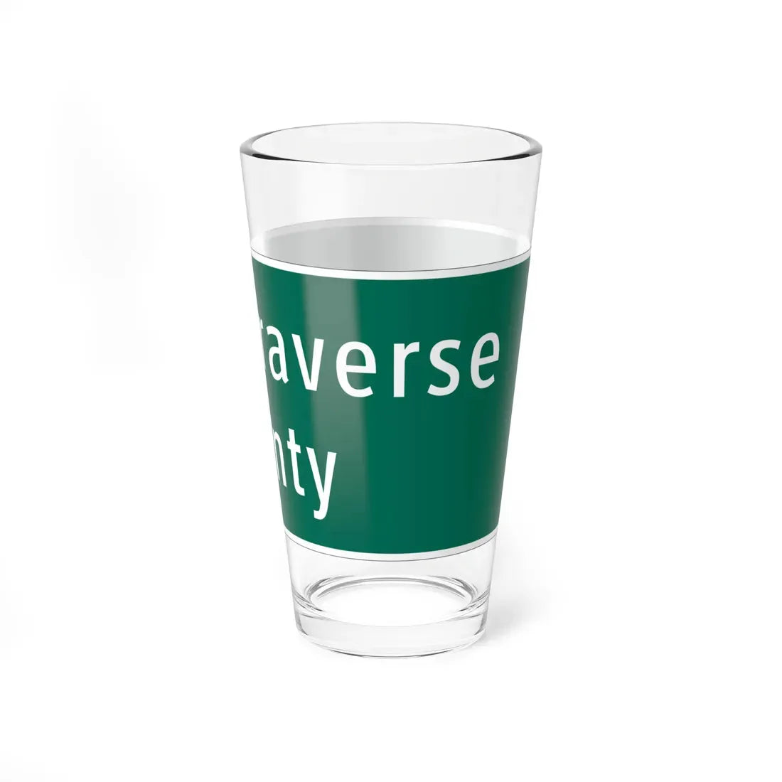 MUTCD-MI I2-2 (Michigan) (Road Sign) Pint Glass 16oz - Go Mug Yourself