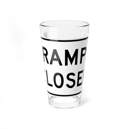 MUTCD-MI R11-2a (Michigan) (Road Sign) Pint Glass 16oz 16oz - Go Mug Yourself