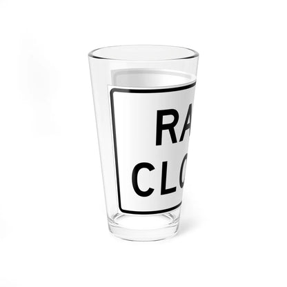 MUTCD-MI R11-2a (Michigan) (Road Sign) Pint Glass 16oz - Go Mug Yourself