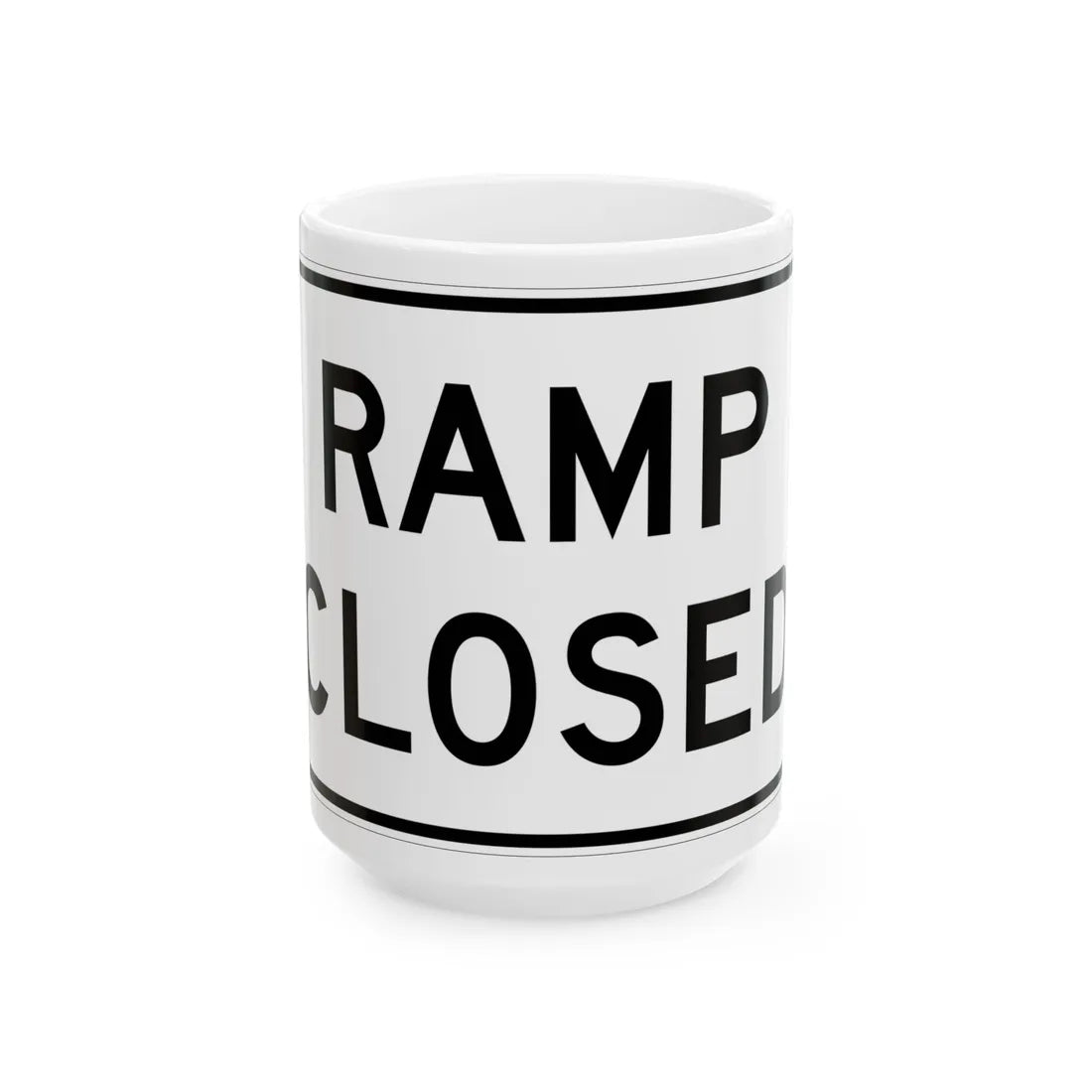 MUTCD-MI R11-2a (Michigan) (Road Sign) White Coffee Mug 15oz - Go Mug Yourself