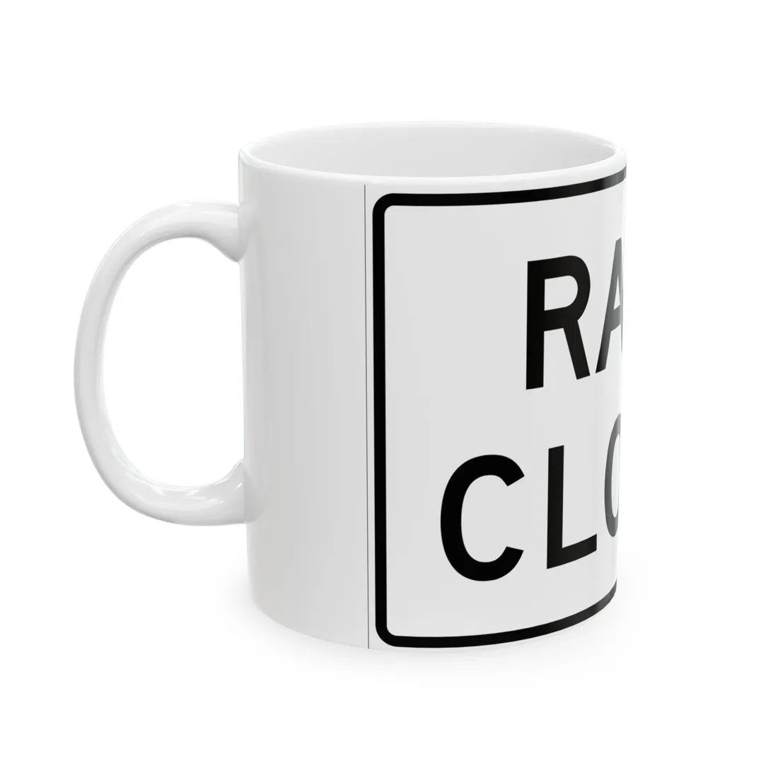 MUTCD-MI R11-2a (Michigan) (Road Sign) White Coffee Mug - Go Mug Yourself