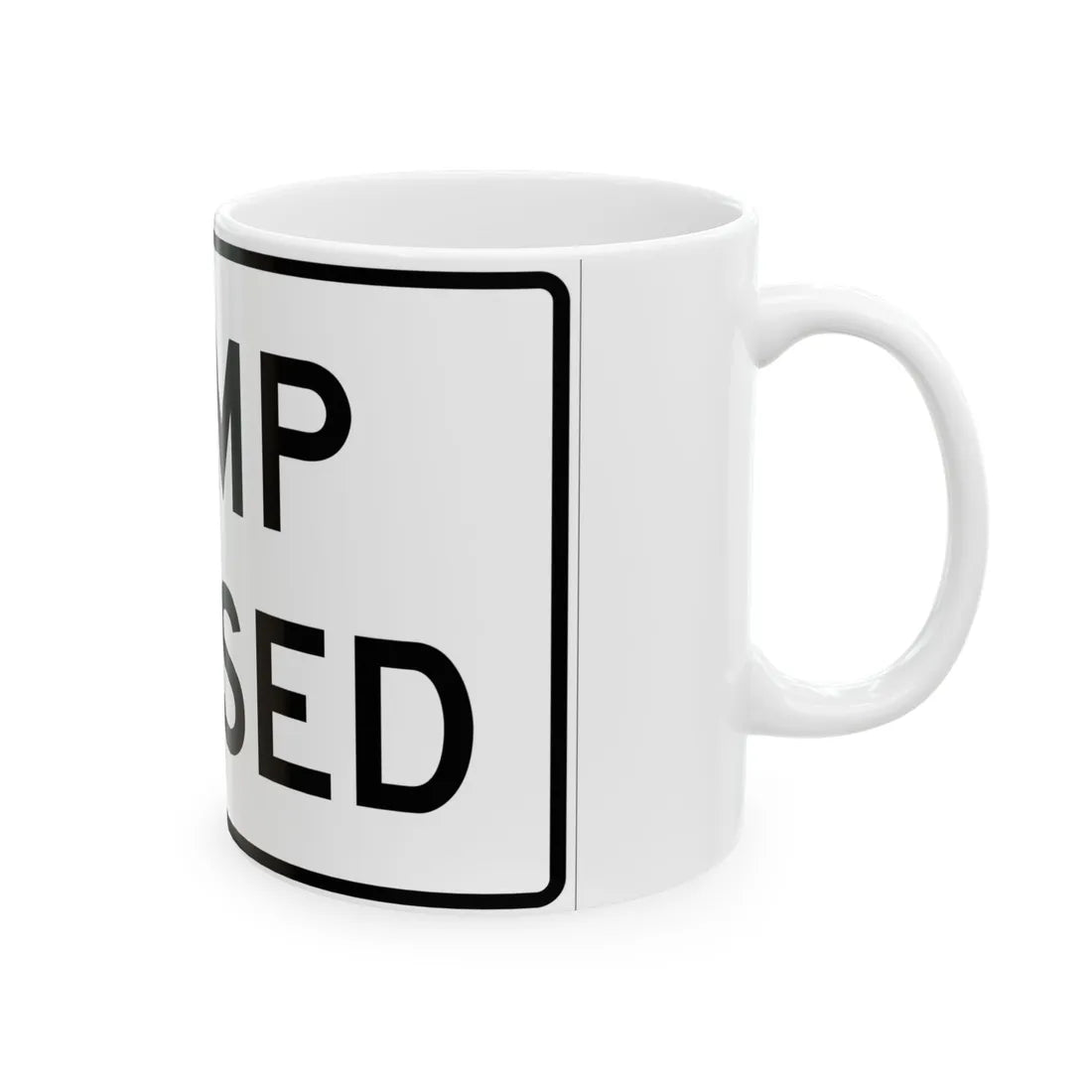 MUTCD-MI R11-2a (Michigan) (Road Sign) White Coffee Mug - Go Mug Yourself