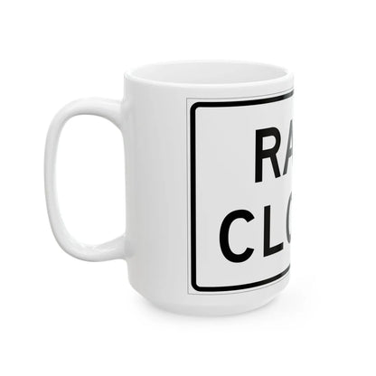 MUTCD-MI R11-2a (Michigan) (Road Sign) White Coffee Mug - Go Mug Yourself