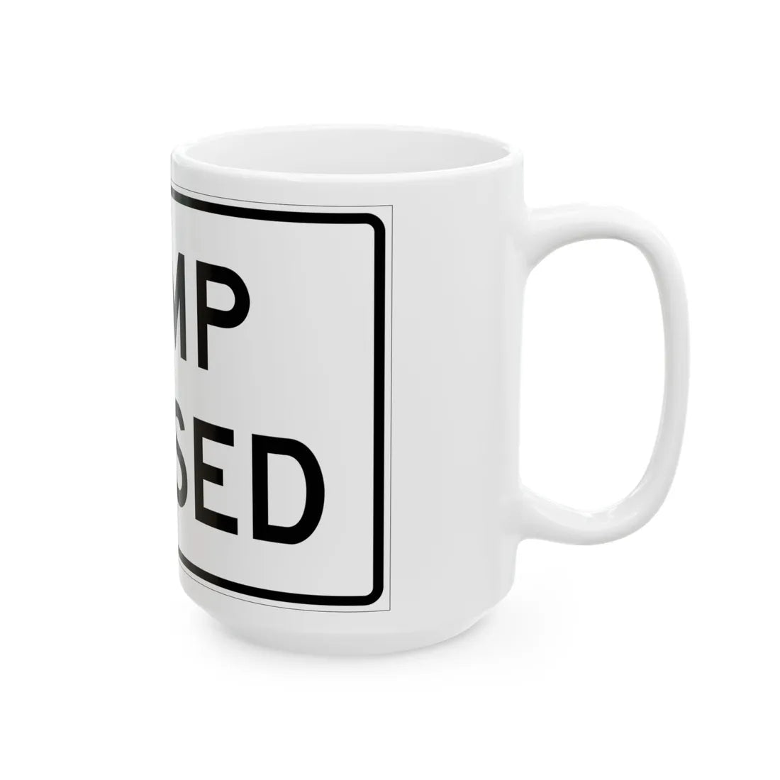 MUTCD-MI R11-2a (Michigan) (Road Sign) White Coffee Mug - Go Mug Yourself