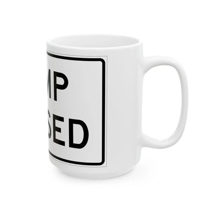 MUTCD-MI R11-2a (Michigan) (Road Sign) White Coffee Mug - Go Mug Yourself