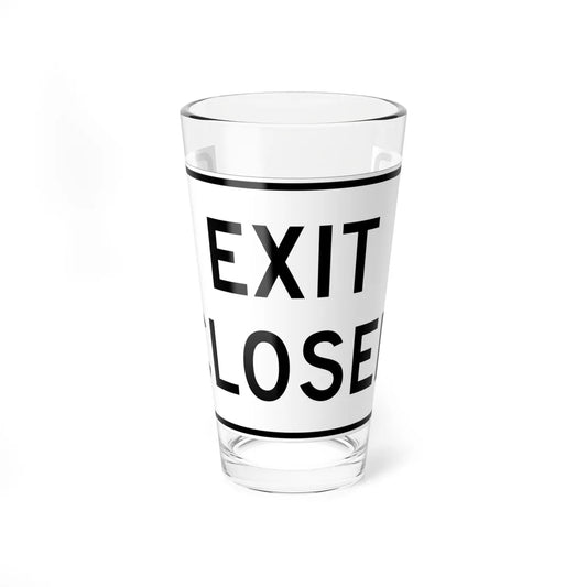 MUTCD-MI R11-2b (Michigan) (Road Sign) Pint Glass 16oz 16oz - Go Mug Yourself