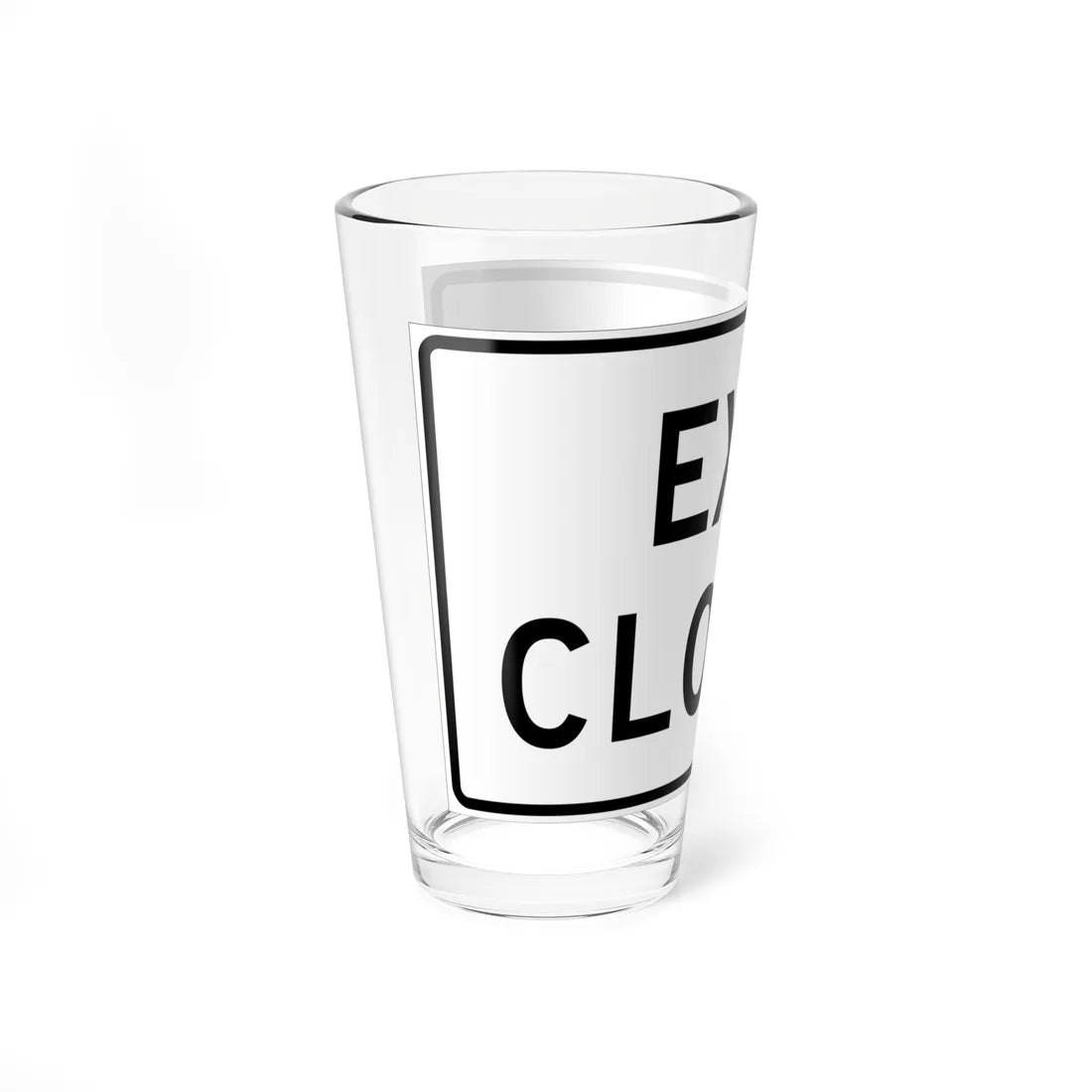 MUTCD-MI R11-2b (Michigan) (Road Sign) Pint Glass 16oz - Go Mug Yourself