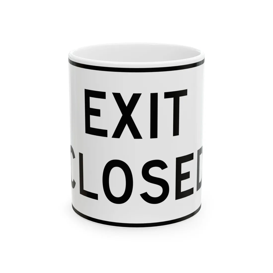 MUTCD-MI R11-2b (Michigan) (Road Sign) White Coffee Mug 11oz - Go Mug Yourself