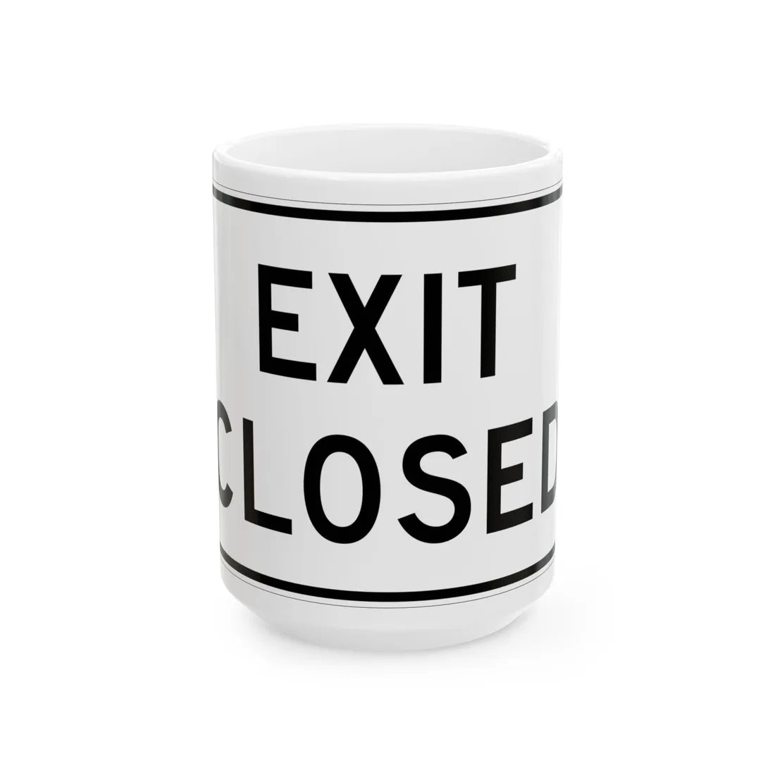 MUTCD-MI R11-2b (Michigan) (Road Sign) White Coffee Mug 15oz - Go Mug Yourself