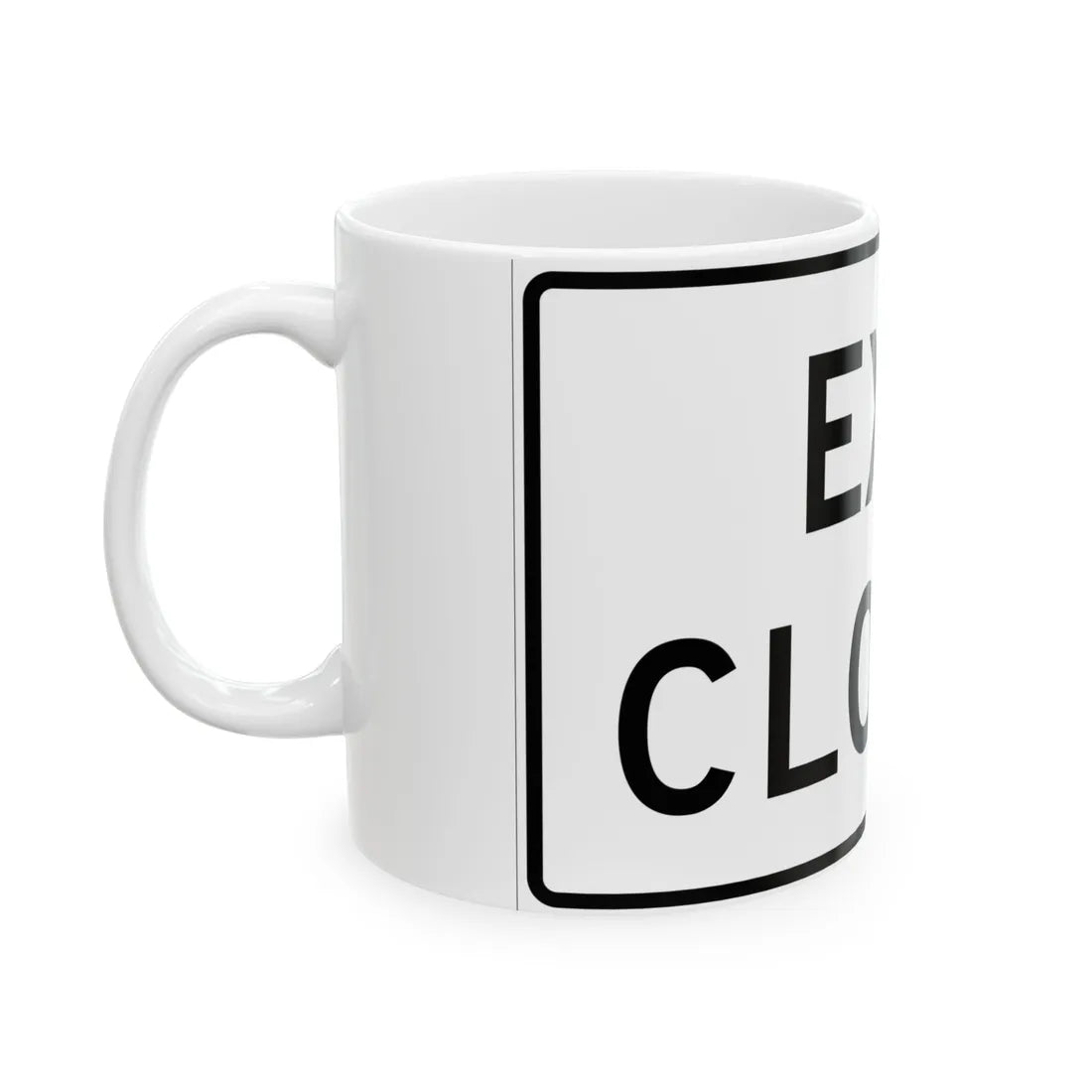MUTCD-MI R11-2b (Michigan) (Road Sign) White Coffee Mug - Go Mug Yourself