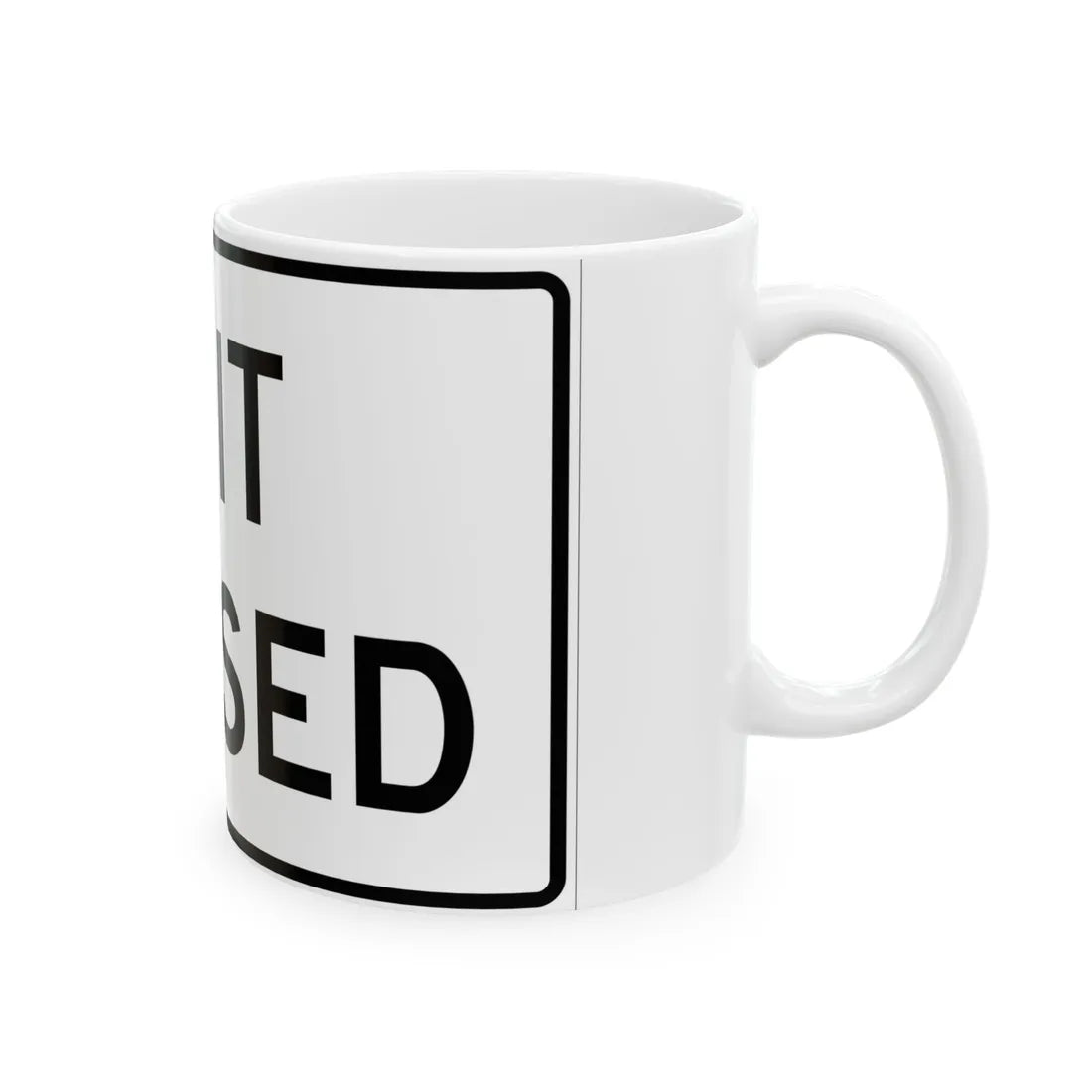 MUTCD-MI R11-2b (Michigan) (Road Sign) White Coffee Mug - Go Mug Yourself