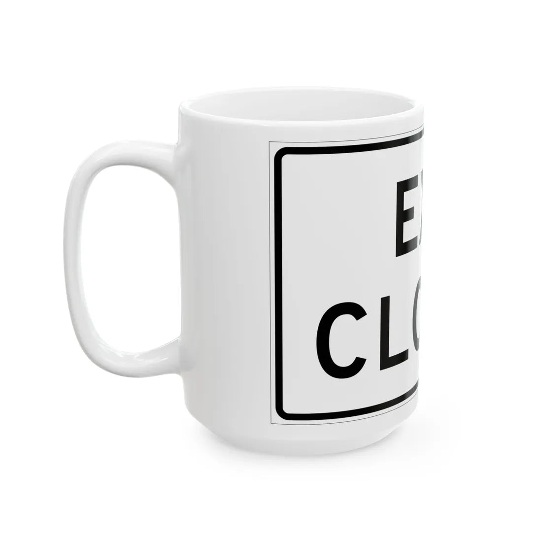 MUTCD-MI R11-2b (Michigan) (Road Sign) White Coffee Mug - Go Mug Yourself