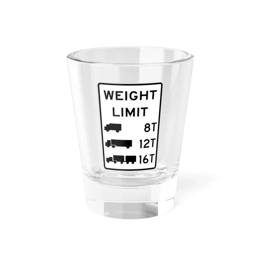 MUTCD-MI R12-5 (Michigan) (Road Sign) Shot Glass 1.5oz 1.5oz - Go Mug Yourself
