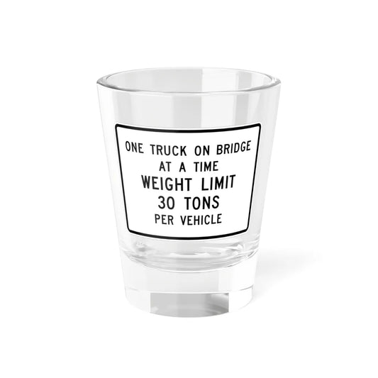 MUTCD-MI R12-9 (Michigan) (Road Sign) Shot Glass 1.5oz 1.5oz - Go Mug Yourself