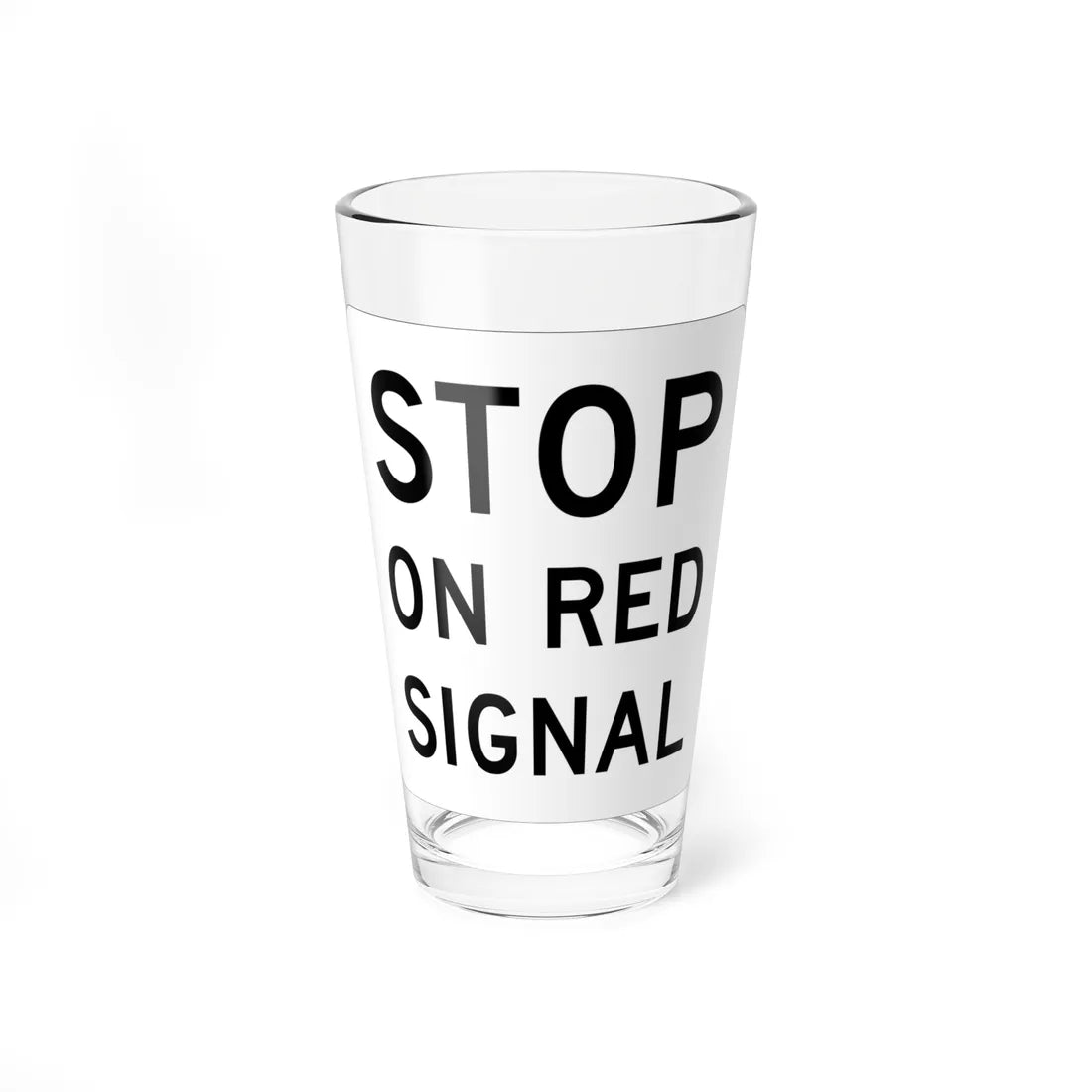 MUTCD-MI R15-5 (Michigan) (Road Sign) Pint Glass 16oz 16oz - Go Mug Yourself