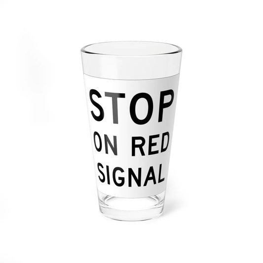 MUTCD-MI R15-5 (Michigan) (Road Sign) Pint Glass 16oz 16oz - Go Mug Yourself