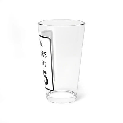 MUTCD-MI R2-1a (Michigan) (Road Sign) Pint Glss 16oz - Go Mug Yourself