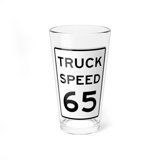 MUTCD-MI R2-2a (Michigan) (Road Sign) Pint Glass 16oz 16oz - Go Mug Yourself
