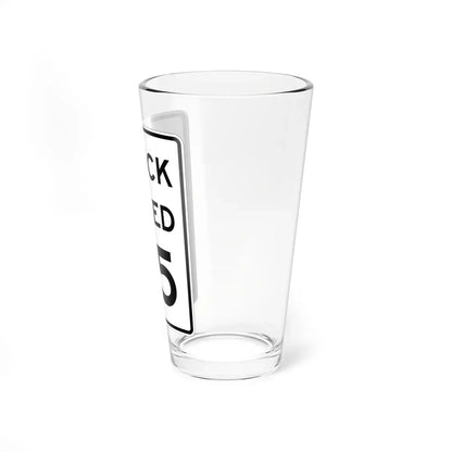 MUTCD-MI R2-2a (Michigan) (Road Sign) Pint Glass 16oz - Go Mug Yourself